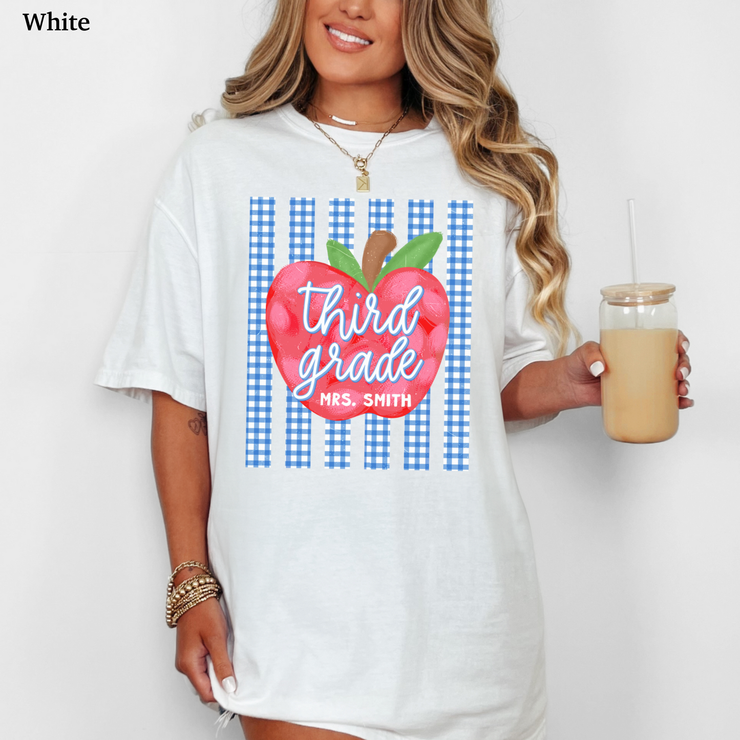 Picnic Apple Third Grade Custom Shirt