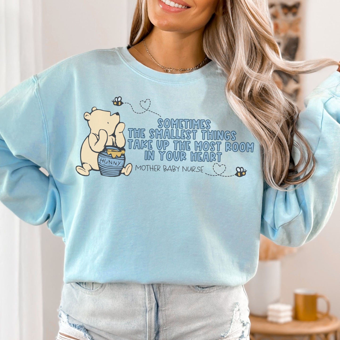 Comfort Colors® Pooh Mother Baby Nurse Sweatshirt