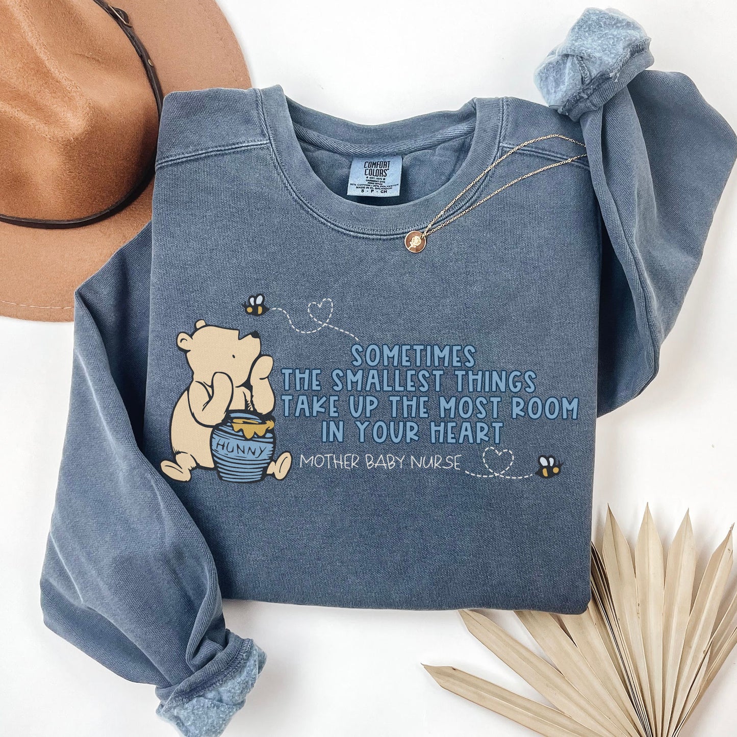 Comfort Colors® Pooh Mother Baby Nurse Sweatshirt