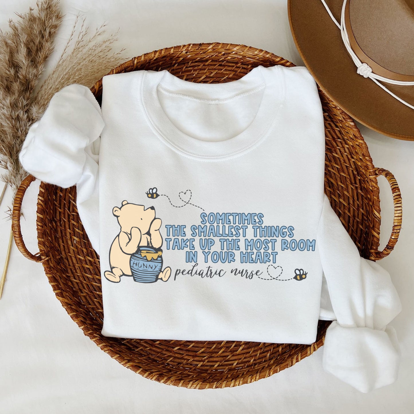 Pooh Pediatric Nurse Sweatshirt