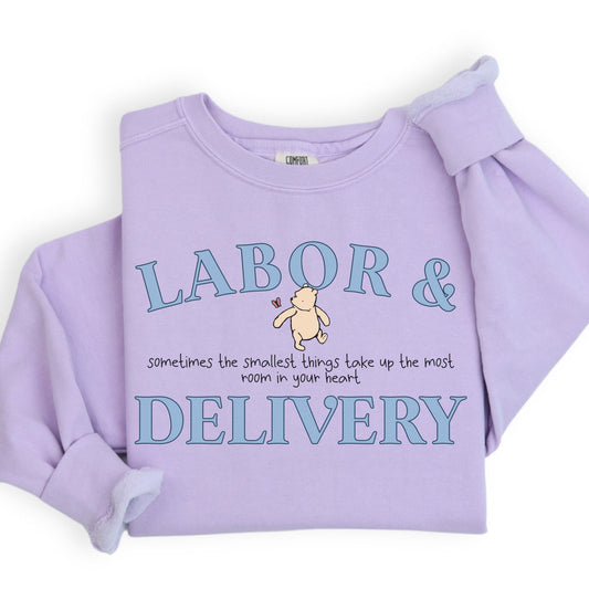 CC Pooh Bear Labor and Delivery Sweatshirt