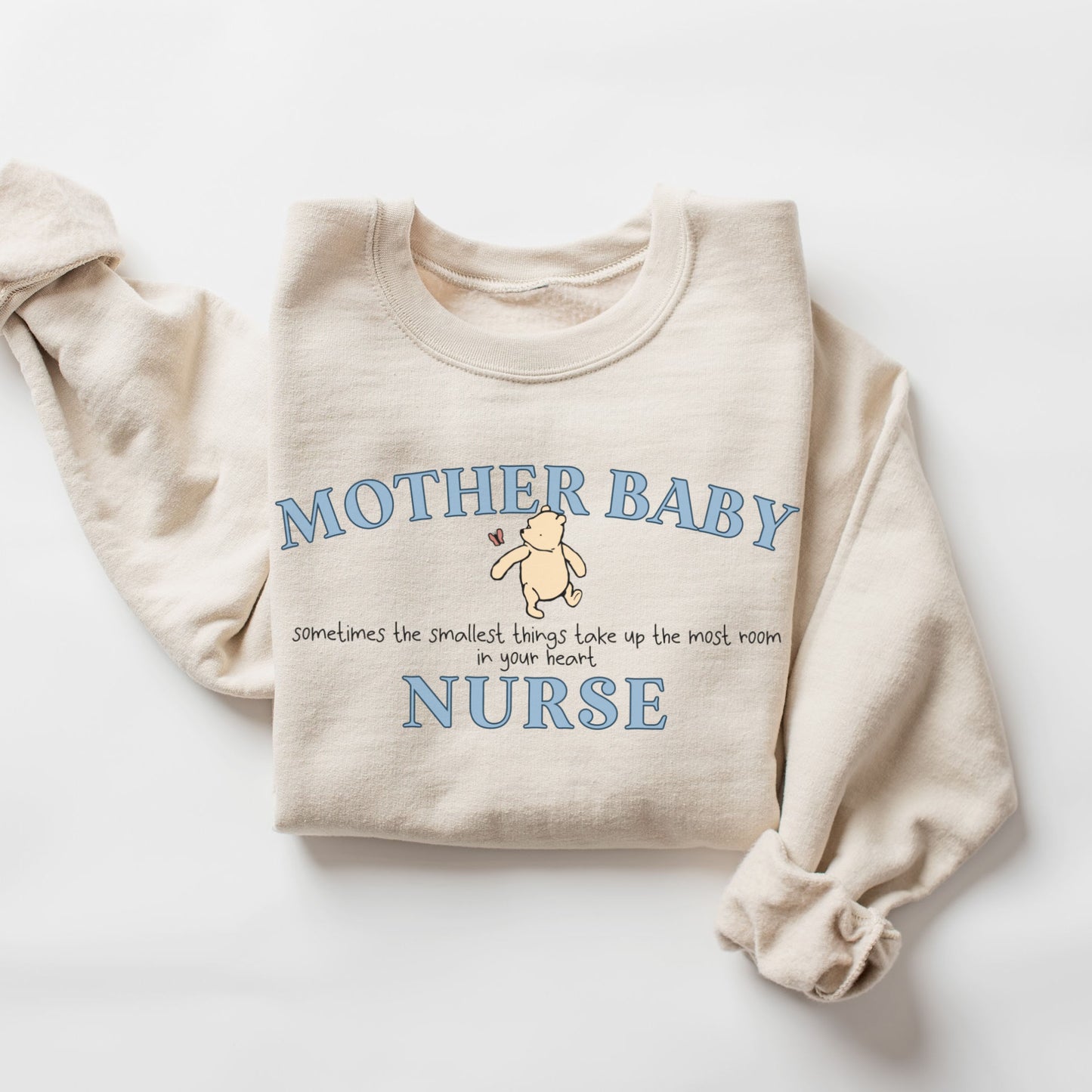 Pooh Bear Mother Baby Nurse Sweatshirt