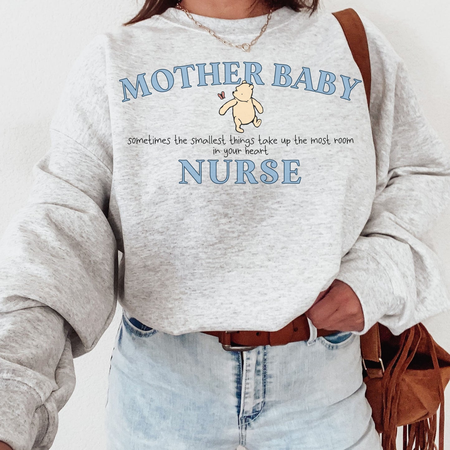 Pooh Bear Mother Baby Nurse Sweatshirt