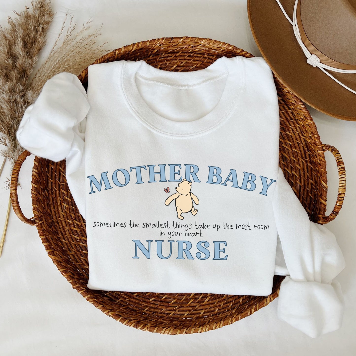 Pooh Bear Mother Baby Nurse Sweatshirt