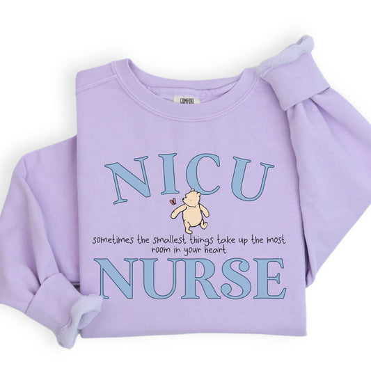 Comfort Colors® Pooh Bear NICU Nurse Sweatshirt