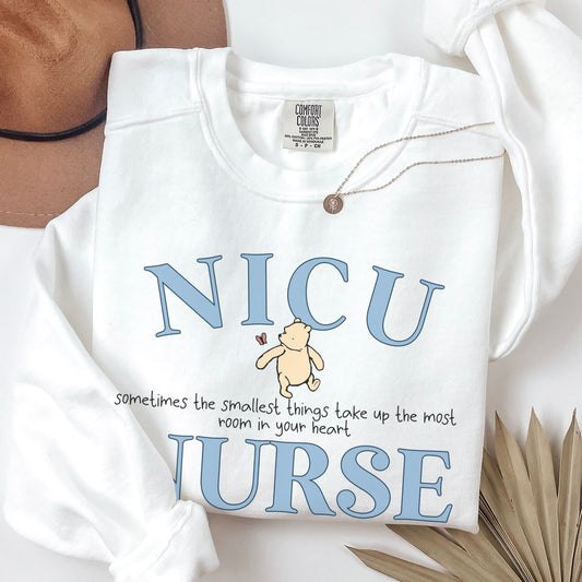 Comfort Colors® Pooh Bear NICU Nurse Sweatshirt