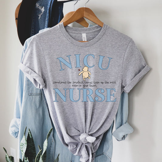 Pooh Bear NICU Nurse Shirt