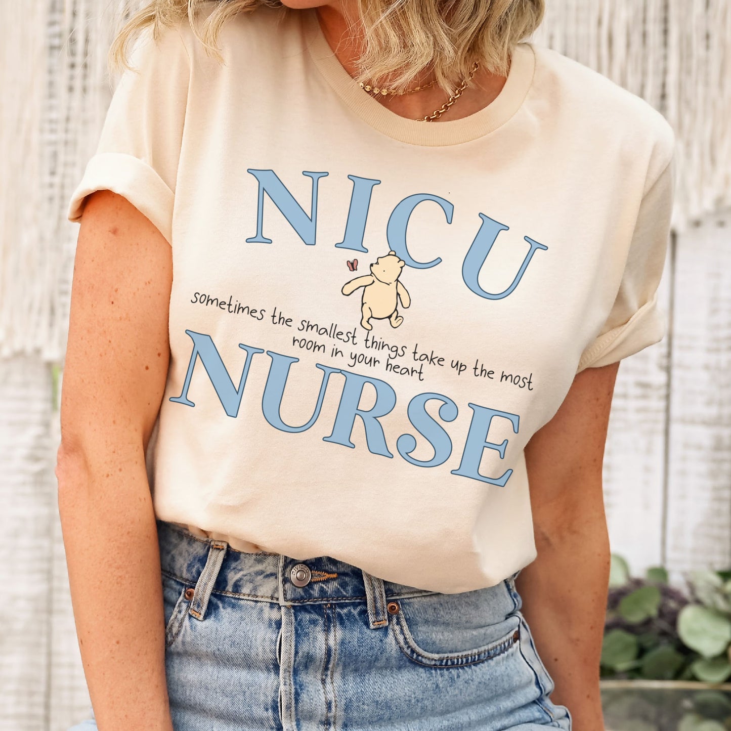 Pooh Bear NICU Nurse Shirt