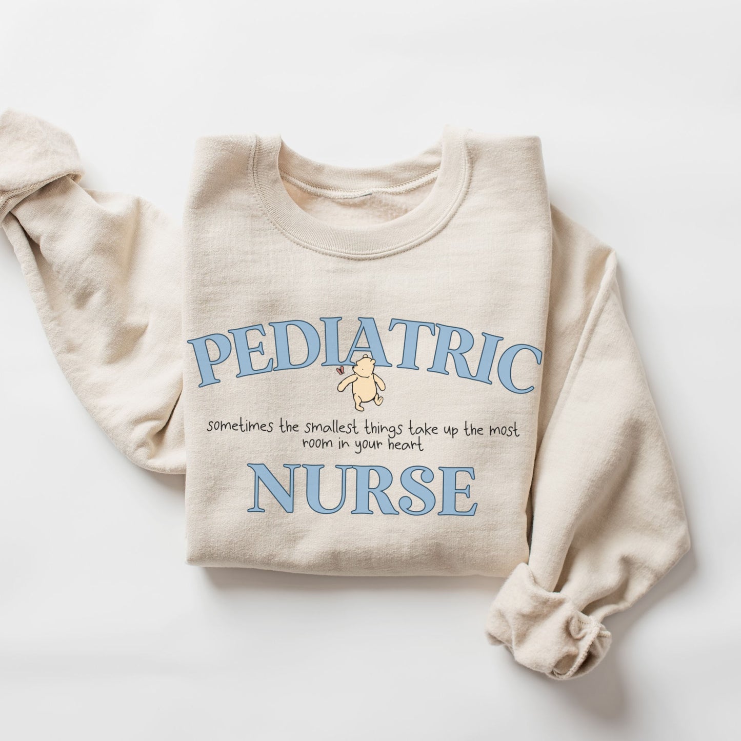 Pooh Bear Pediatric Nurse Sweatshirt