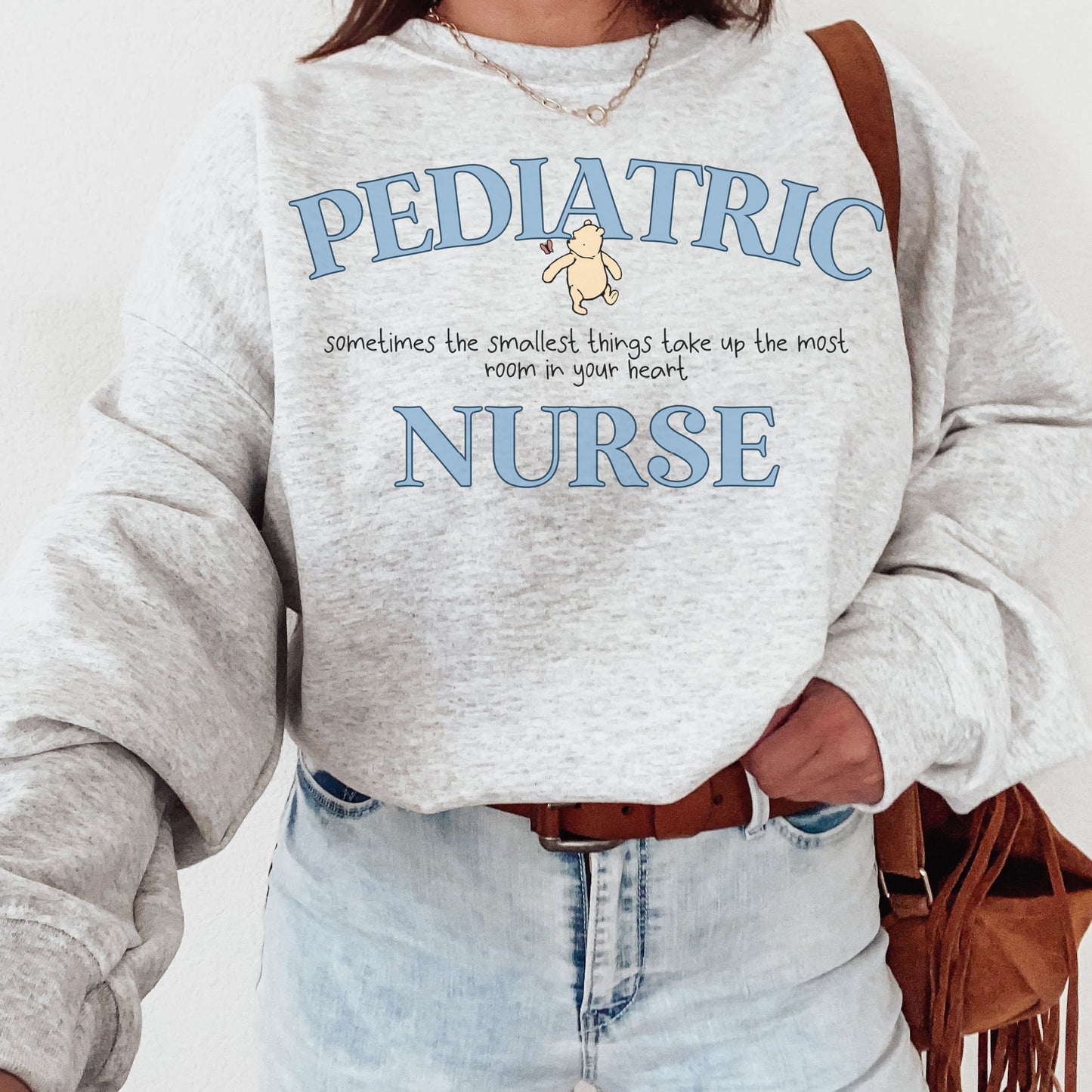 Pooh Bear Pediatric Nurse Sweatshirt