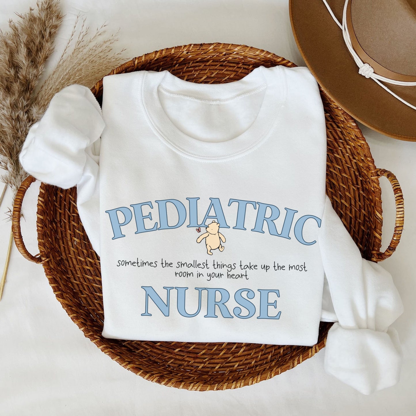 Pooh Bear Pediatric Nurse Sweatshirt