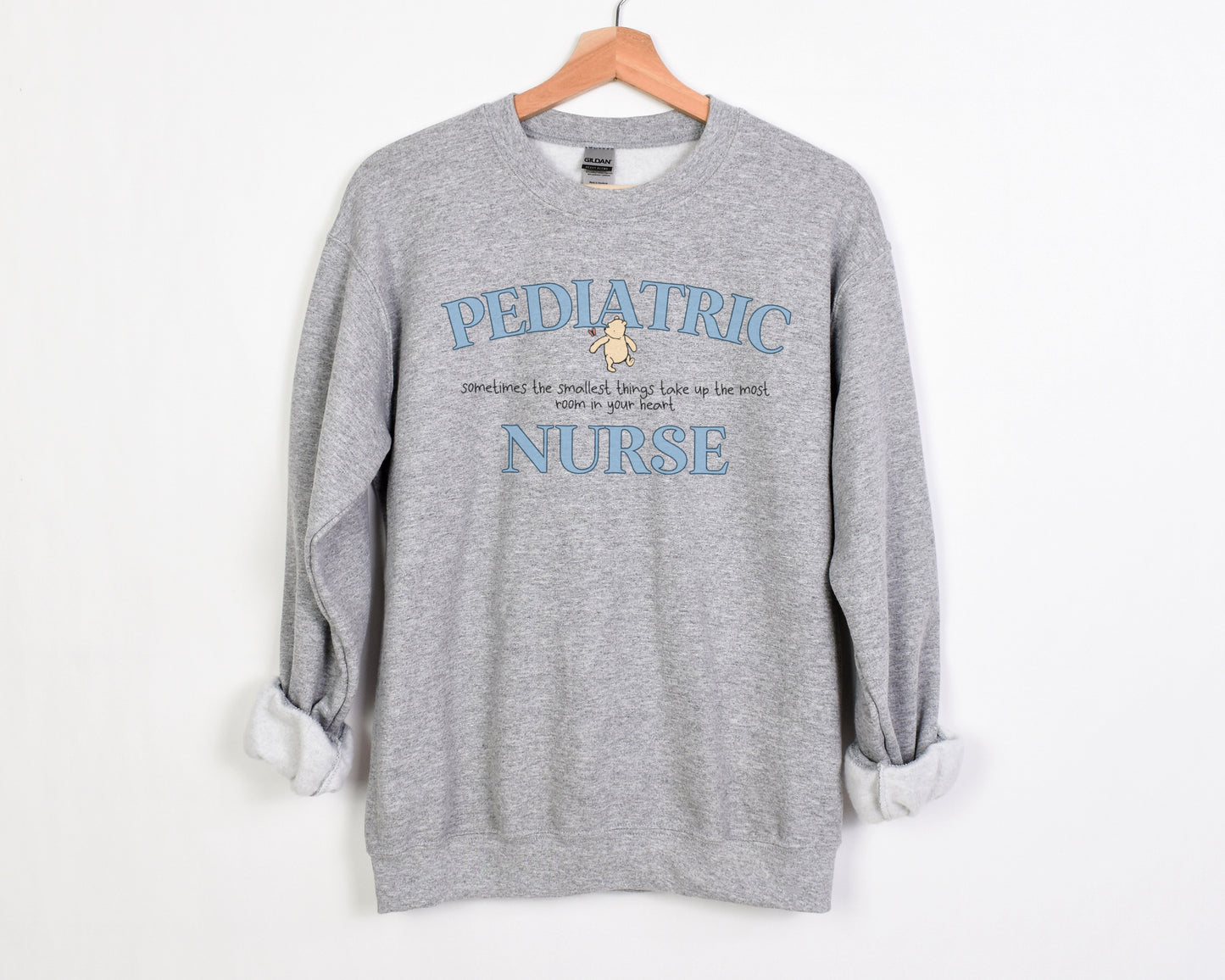 Pooh Pediatric Nurse Sweatshirt