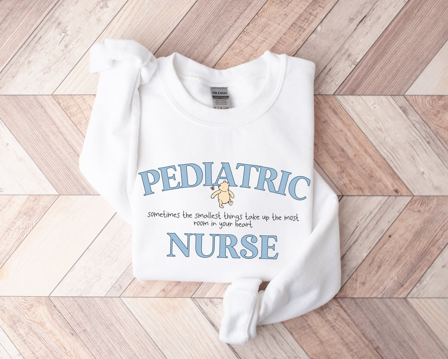 Pooh Pediatric Nurse Sweatshirt