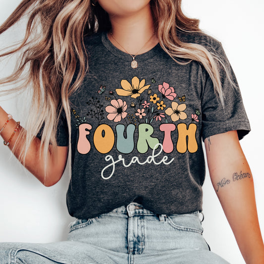 Wildflowers Fourth Grade Shirt