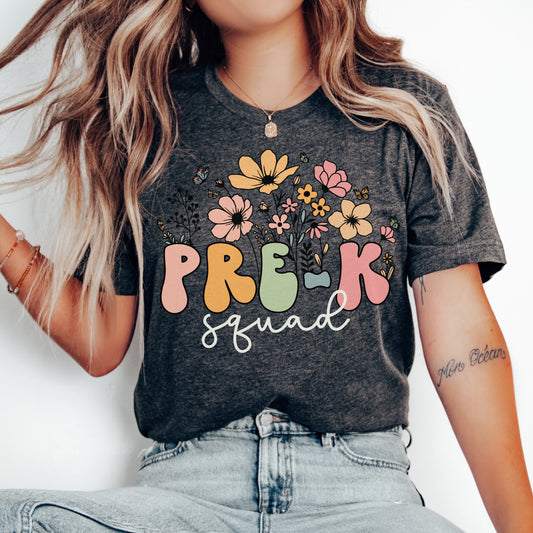 Wildflowers Pre-K Squad Shirt