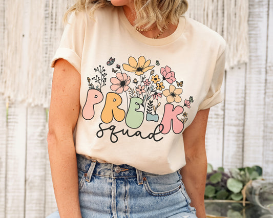 Wildflowers Pre-K Squad Shirt