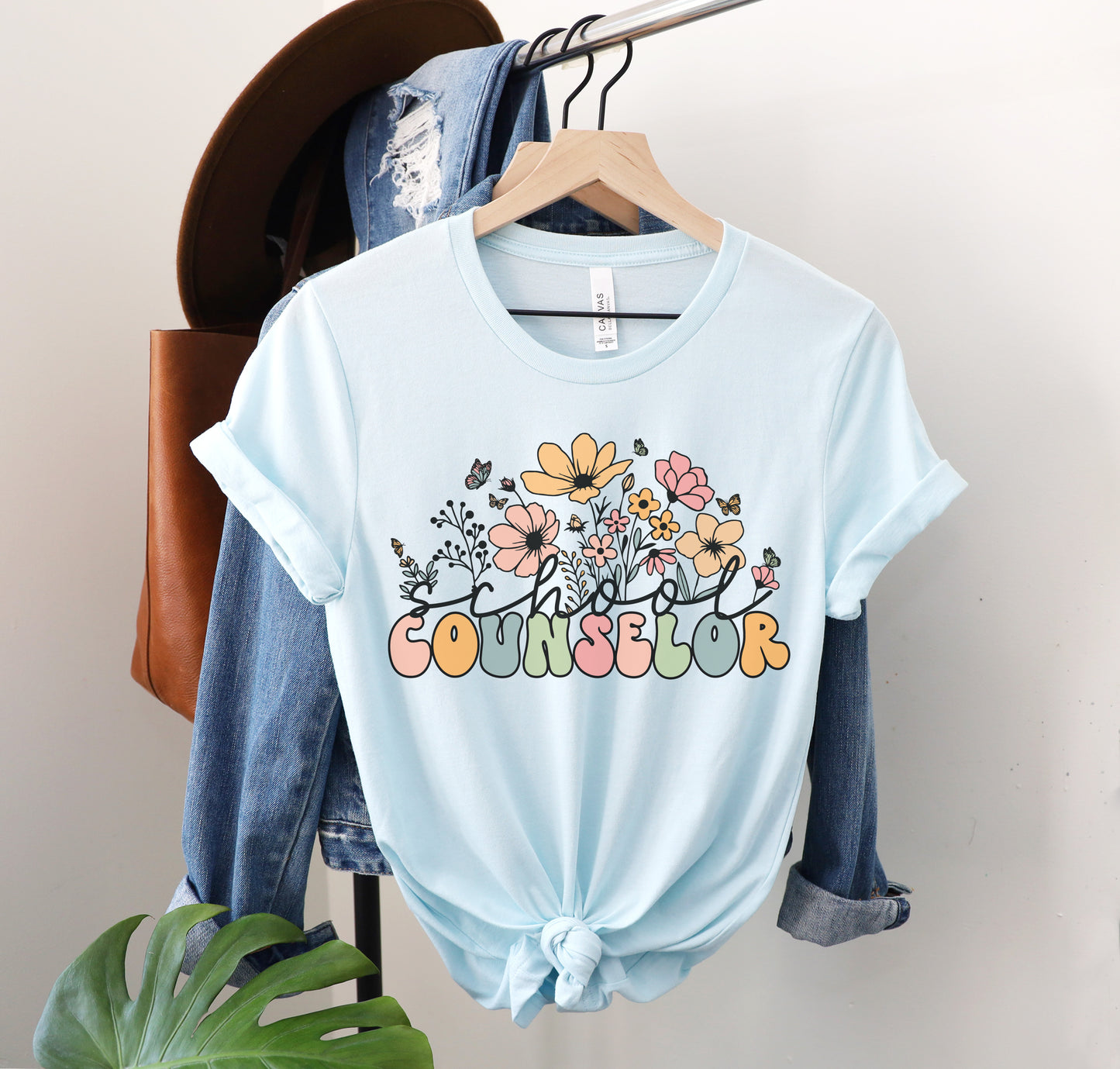 Wildflowers School Counselor Shirt