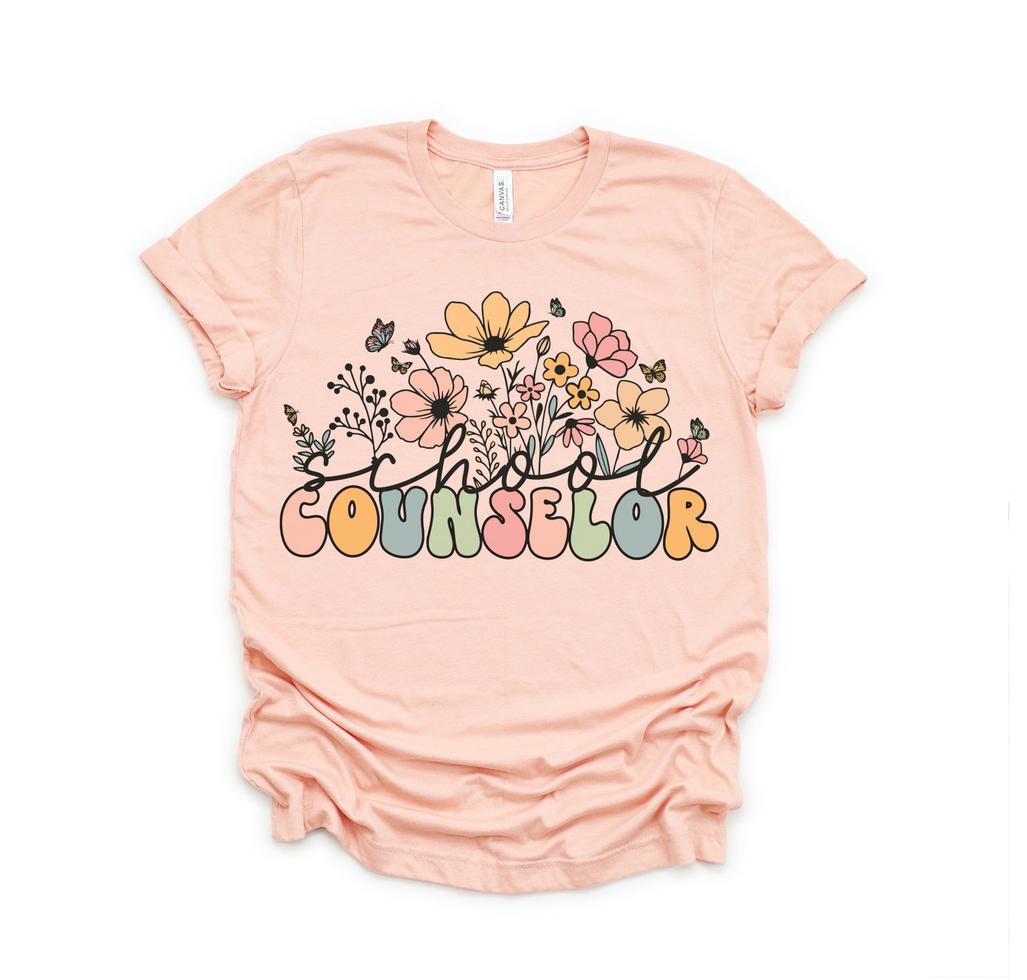 Wildflowers School Counselor Shirt