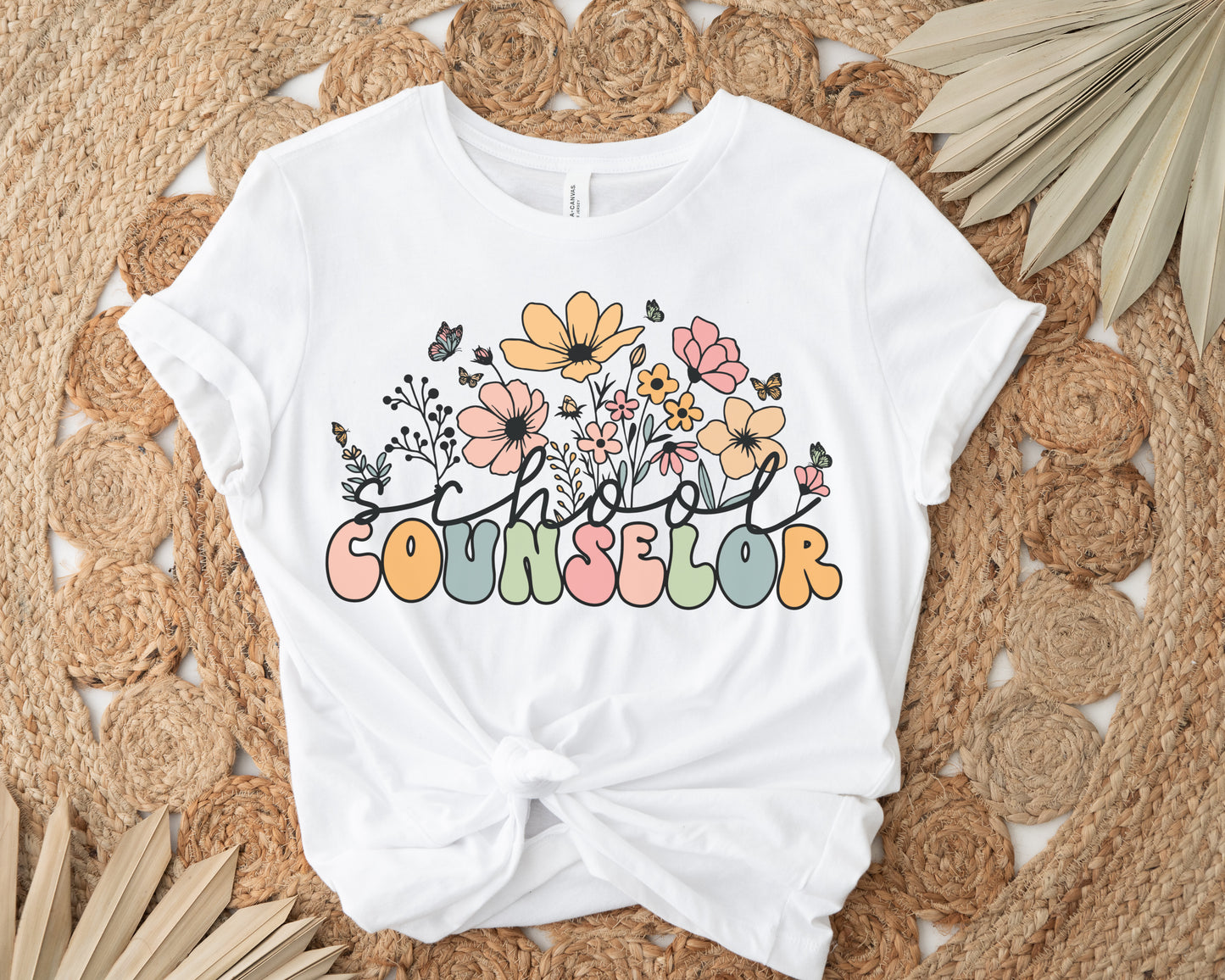 Wildflowers School Counselor Shirt