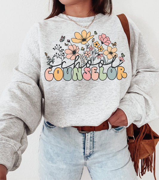 Wildflowers School Counselor Sweatshirt