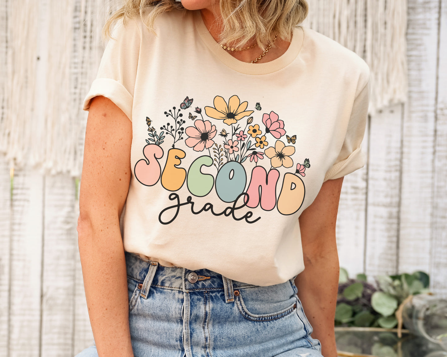 Wildflowers Second Grade Shirt