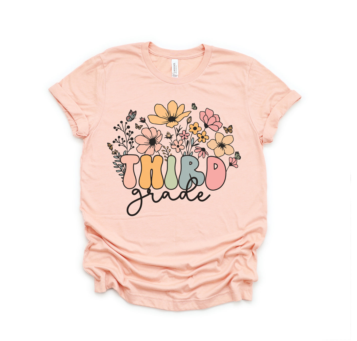 Wildflowers Third Grade Shirt