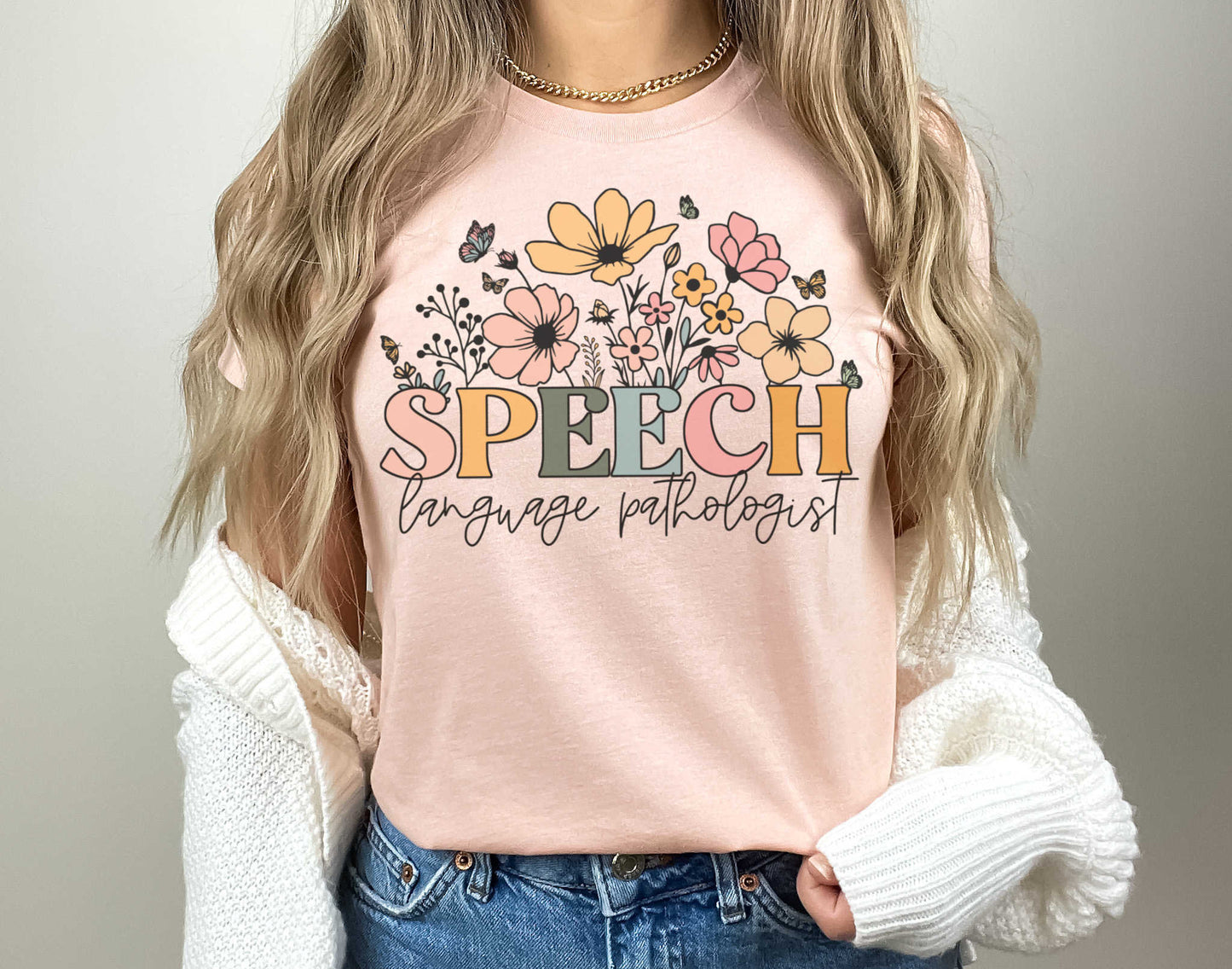 Wildflowers Speech Language Pathologist Shirt