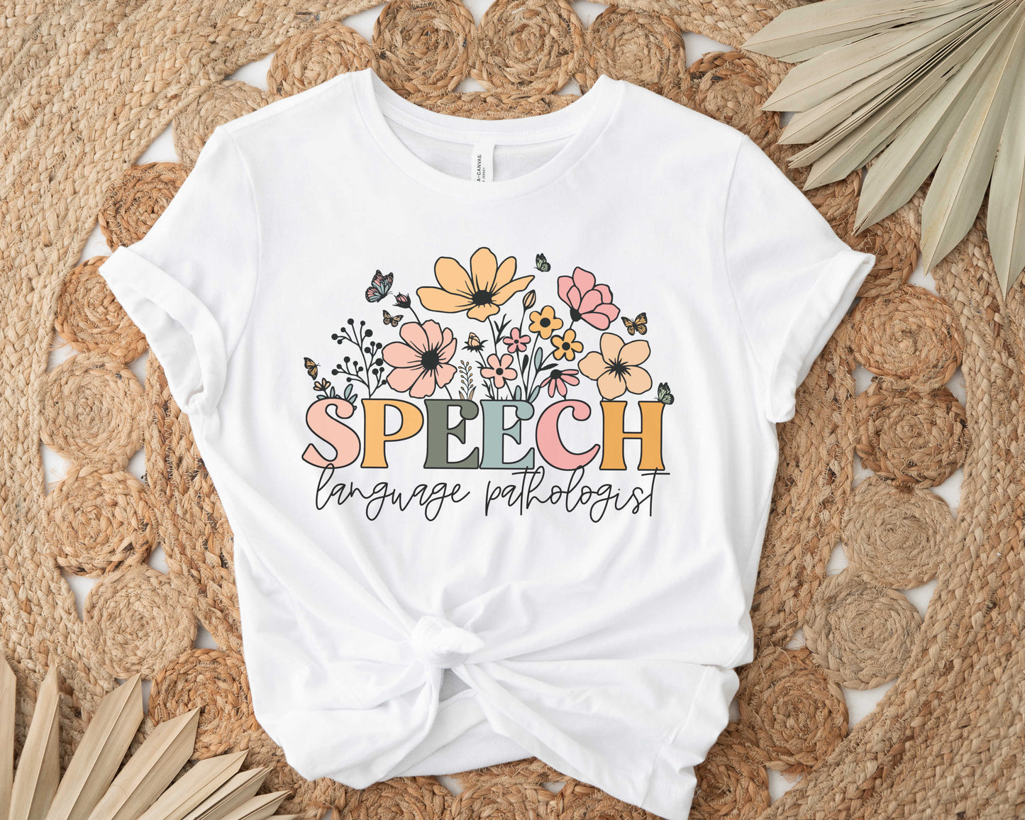 Wildflowers Speech Language Pathologist Shirt