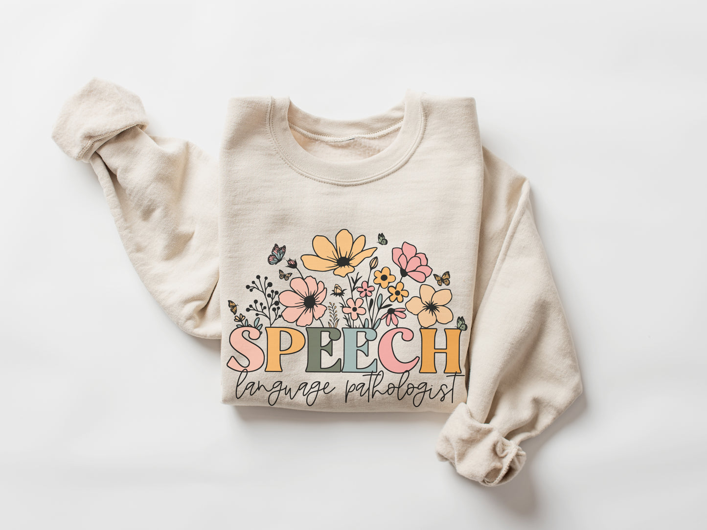 Wildflowers Speech Language Pathologist Sweatshirt