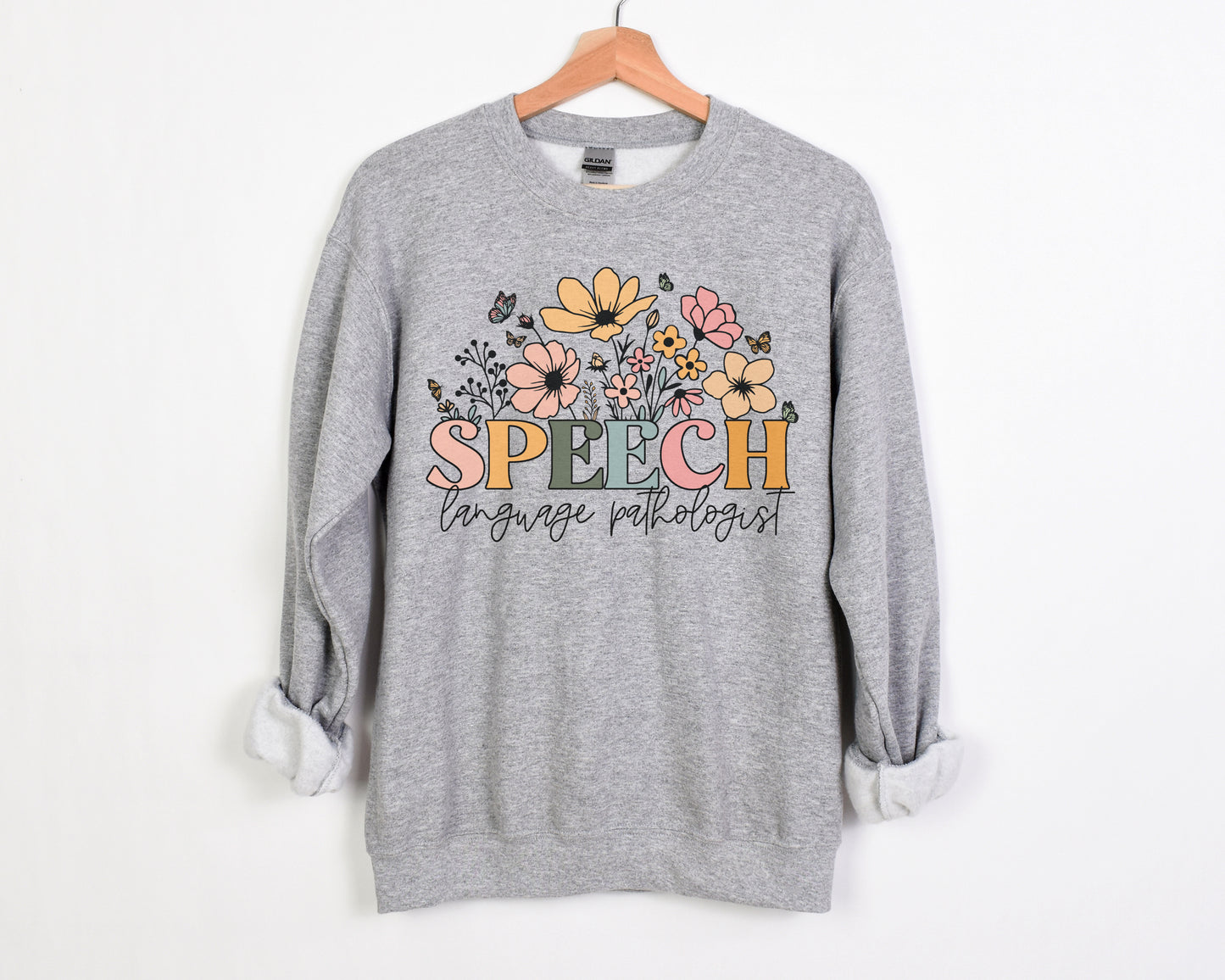 Wildflowers Speech Language Pathologist Sweatshirt