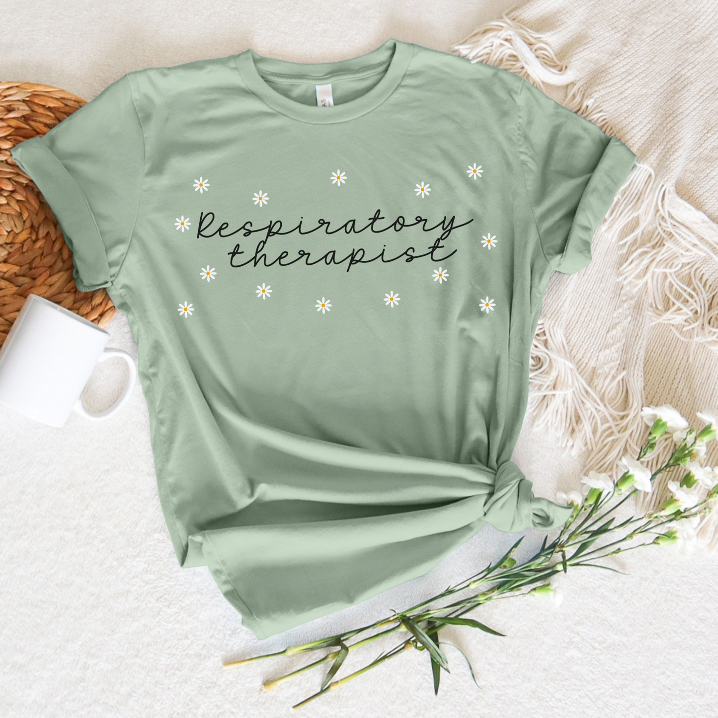 Daisies Respiratory Therapist Shirt