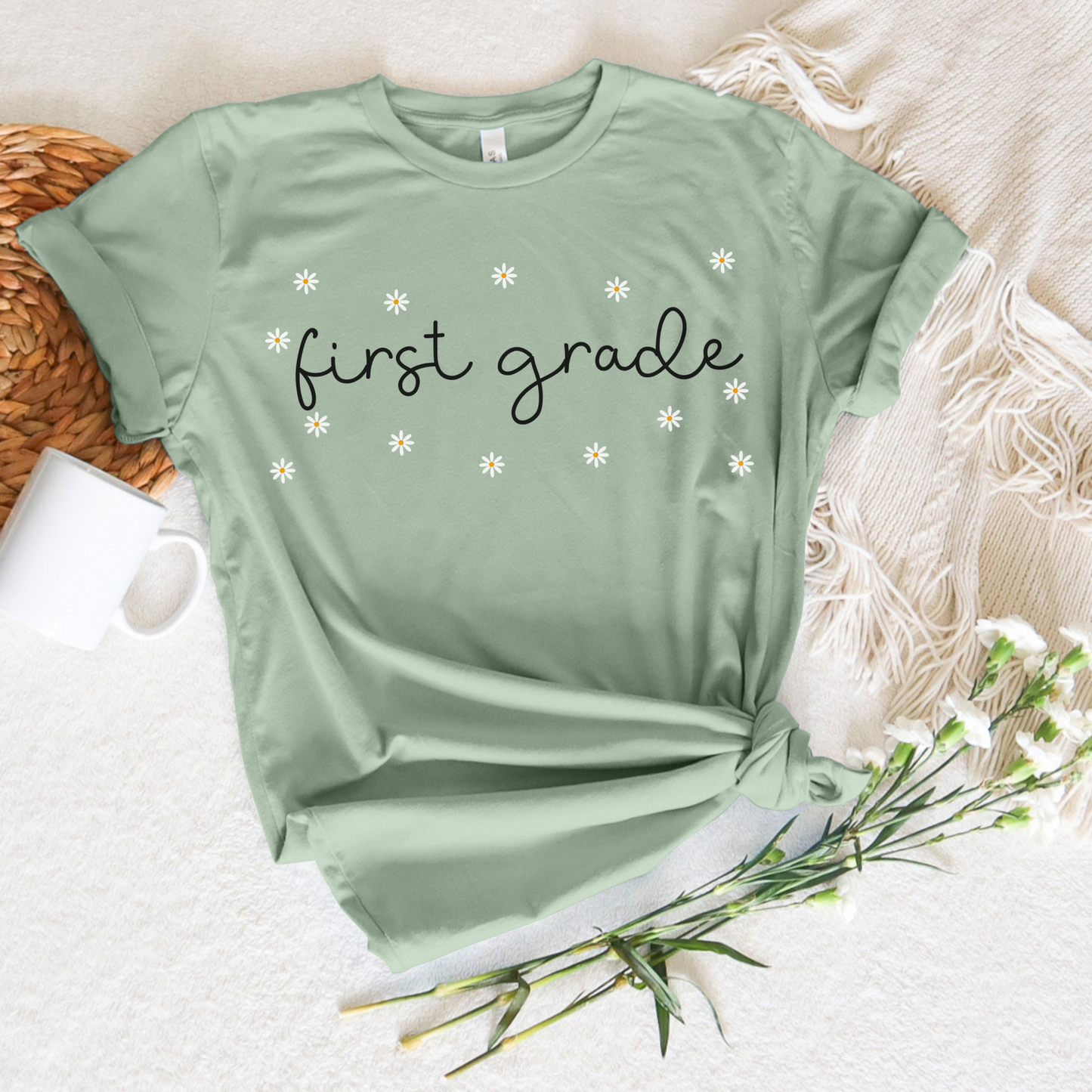 Daisies First Grade Shirt