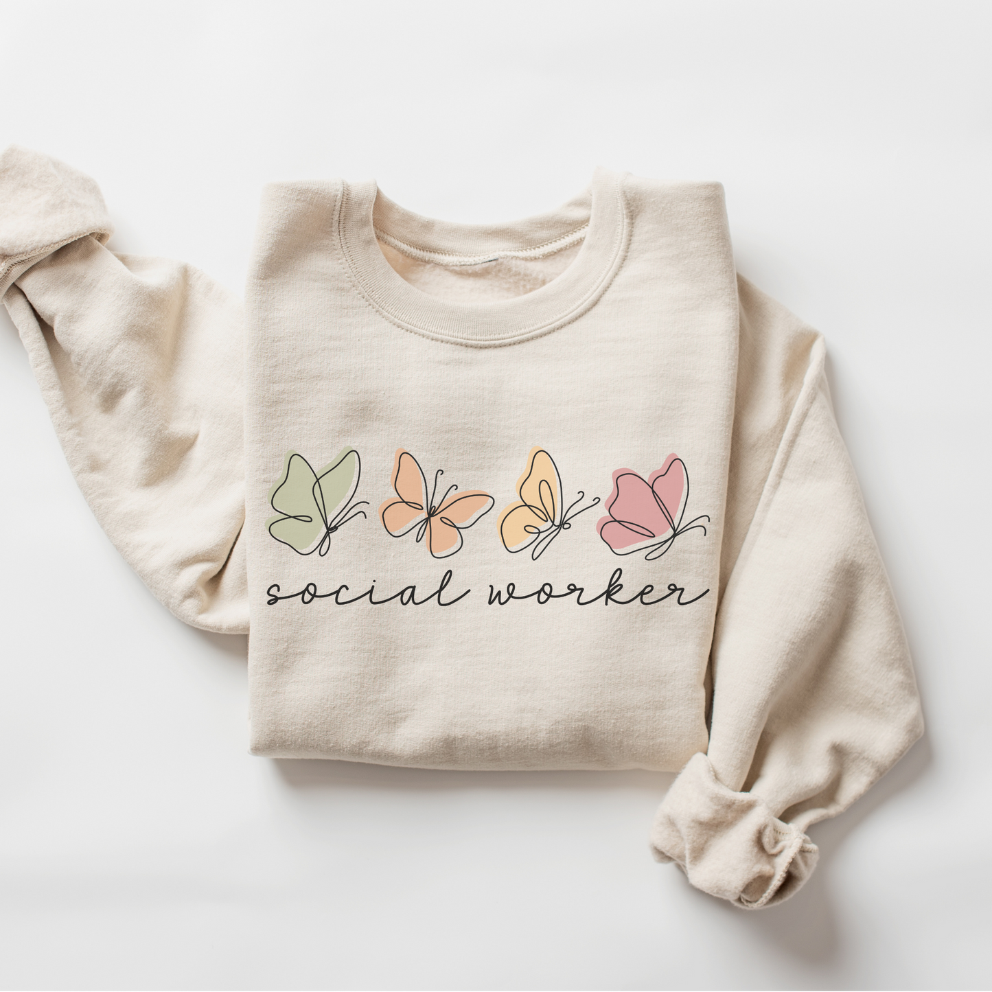 Butterflies Social Worker Sweatshirt