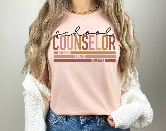 School Counselor Lines Shirt