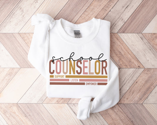 School Counselor Lines Sweatshirt