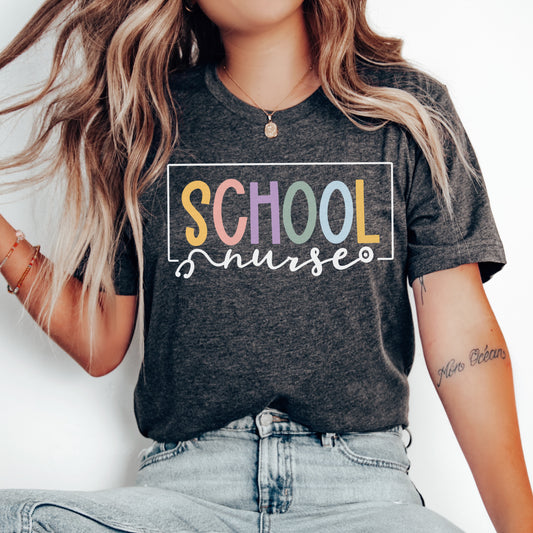 School Nurse Border Shirt