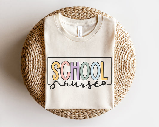 School Nurse Border Shirt