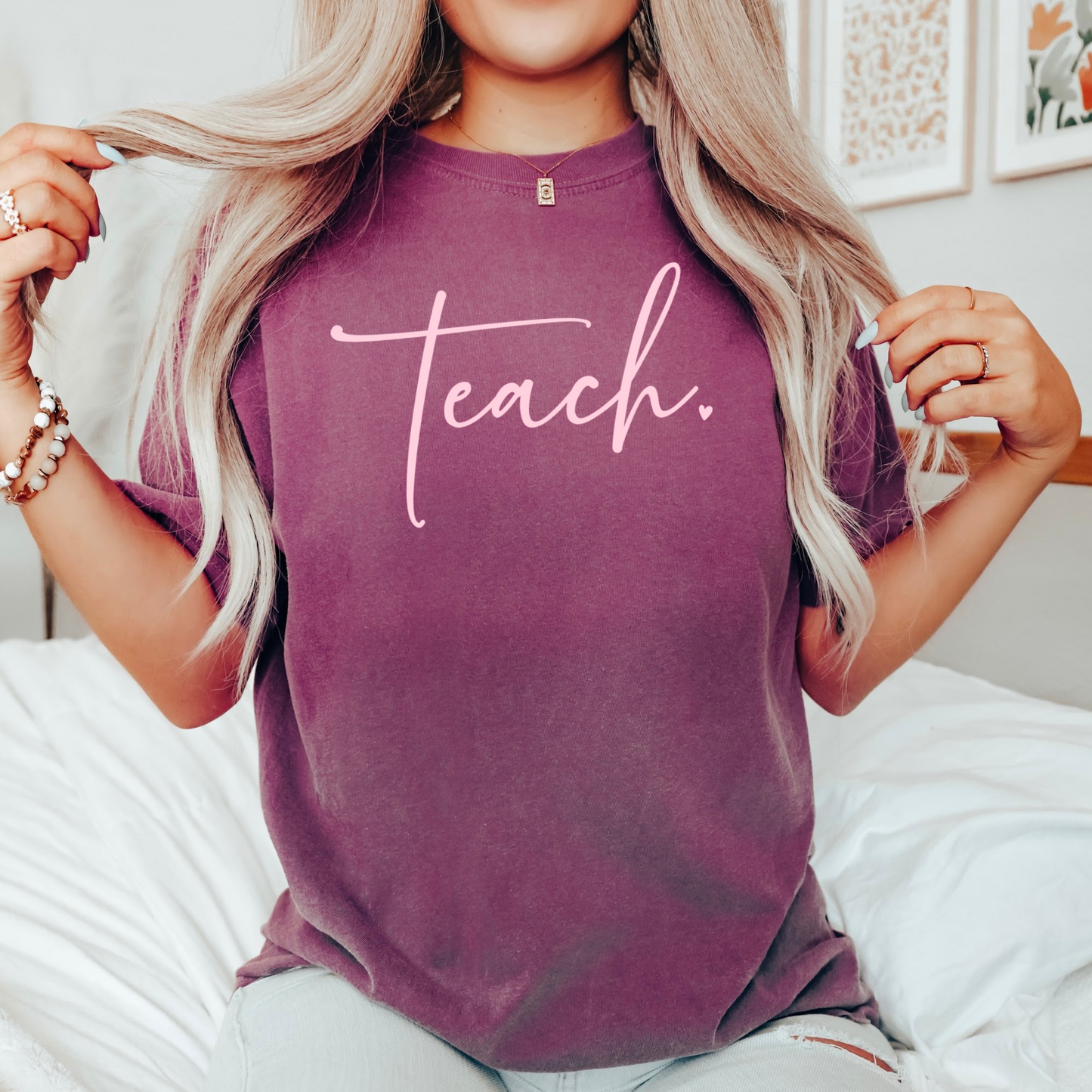 Teach Script Shirt