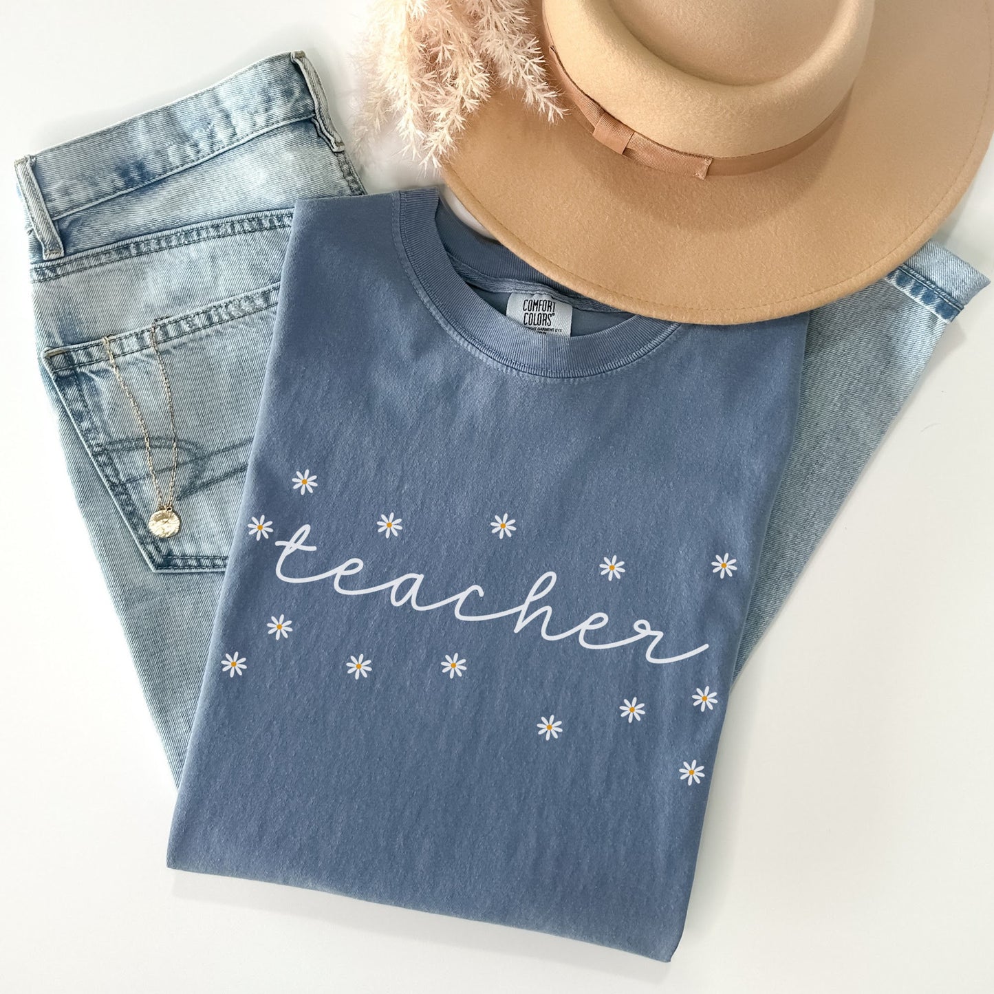 Comfort Colors® Daisies Teacher Shirt