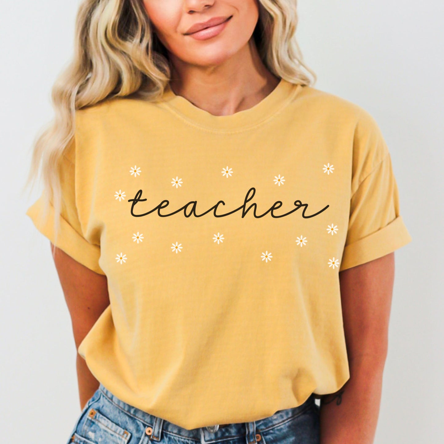 Comfort Colors® Daisies Teacher Shirt