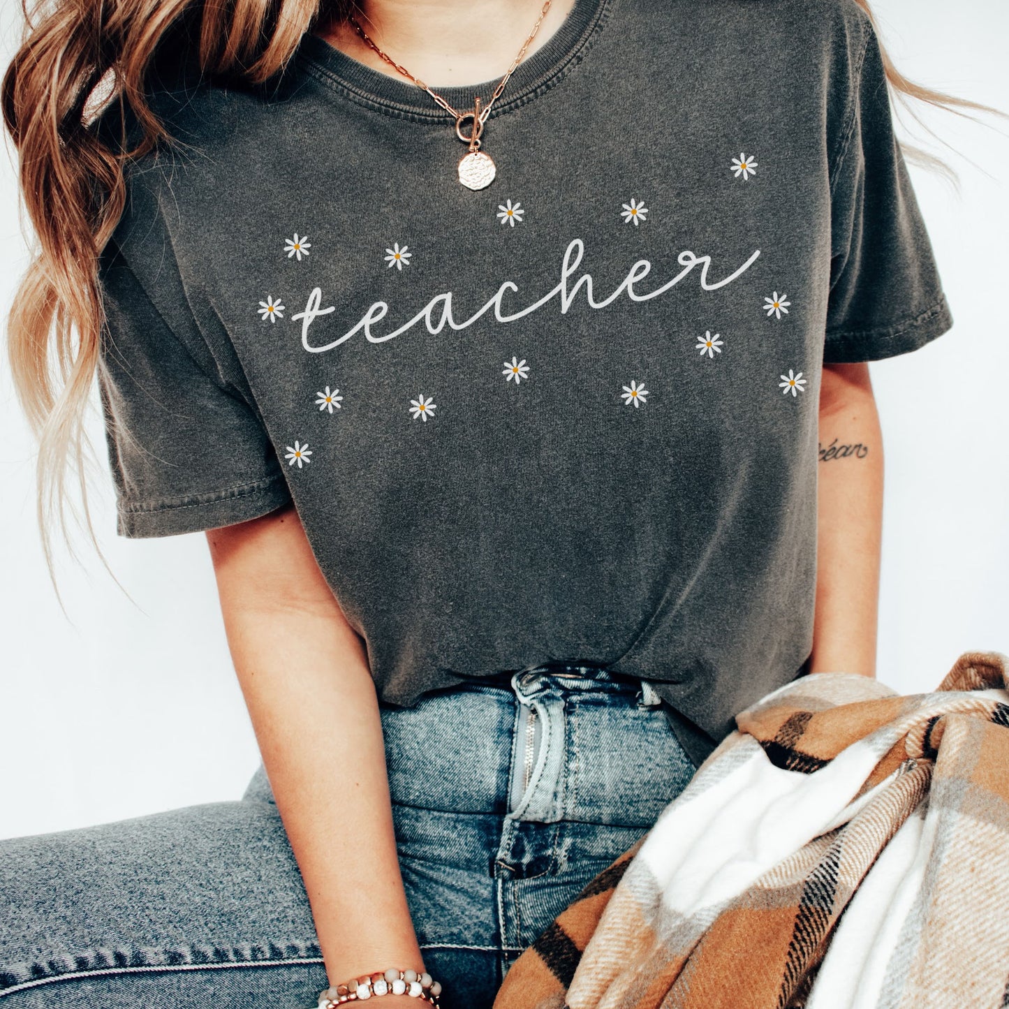 Comfort Colors® Daisies Teacher Shirt