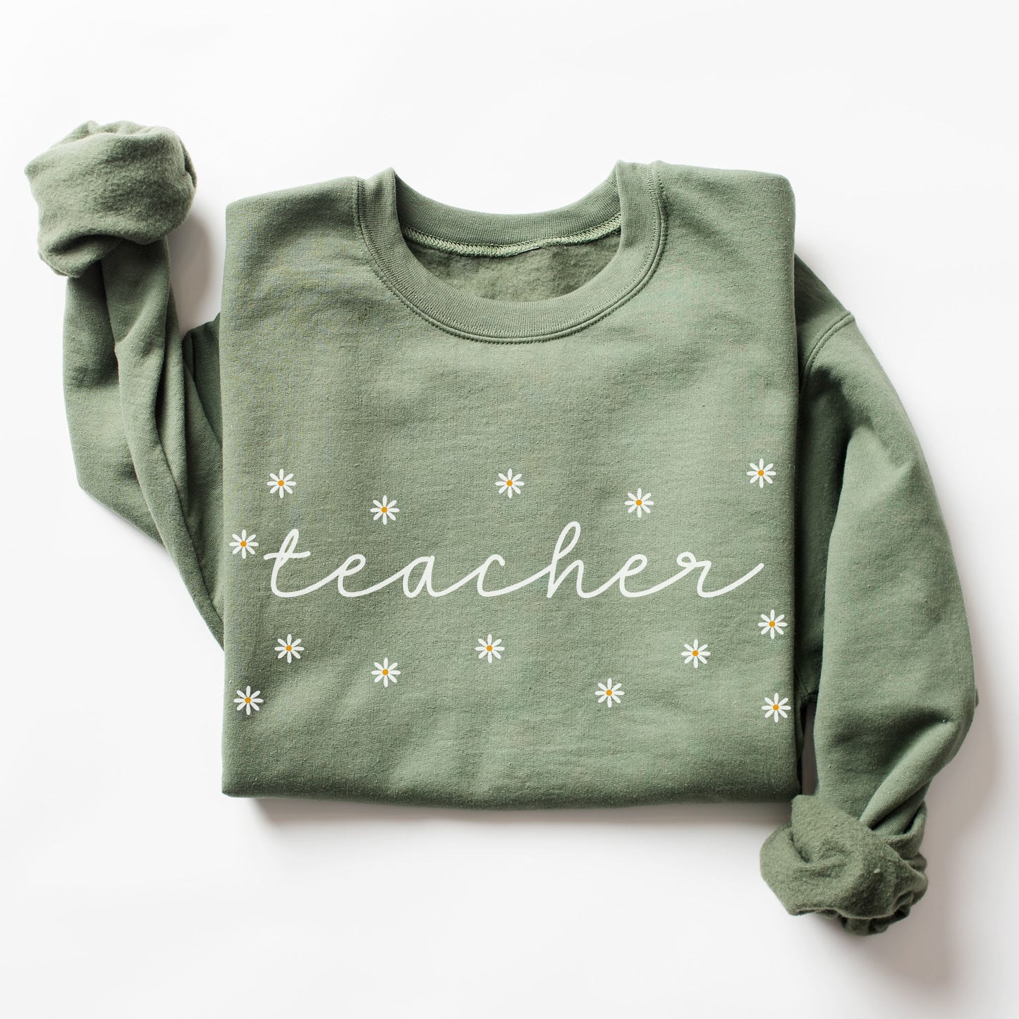 Daisies Teacher Sweatshirt