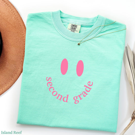 Smile Second Grade Teacher Shirt