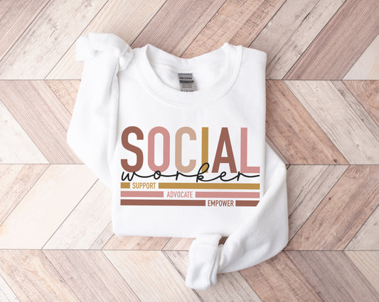 Social Worker Lines Sweatshirt