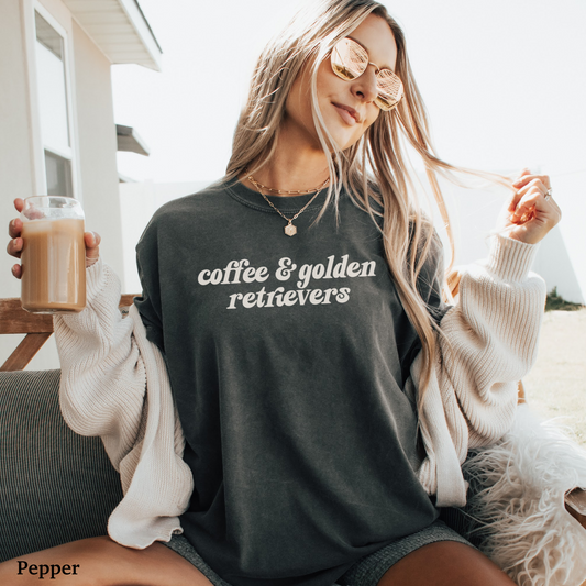 Coffee & Golden Retrievers Shirt