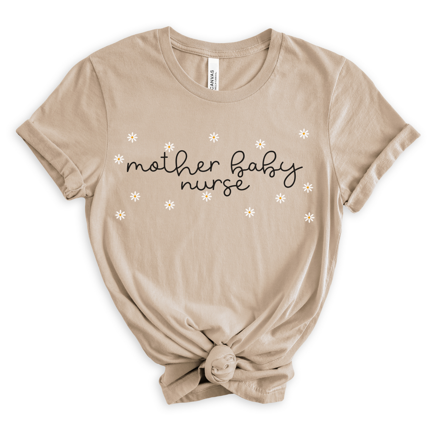 Daisies Mother Baby Nurse Shirt