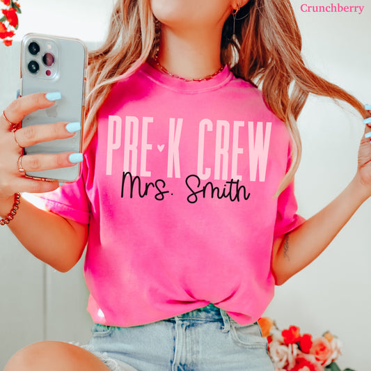 Teach in Color Pre-K Crew Custom Shirt