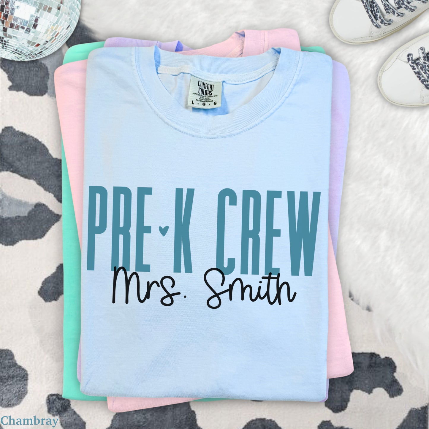 Teach in Color Pre-K Crew Custom Shirt