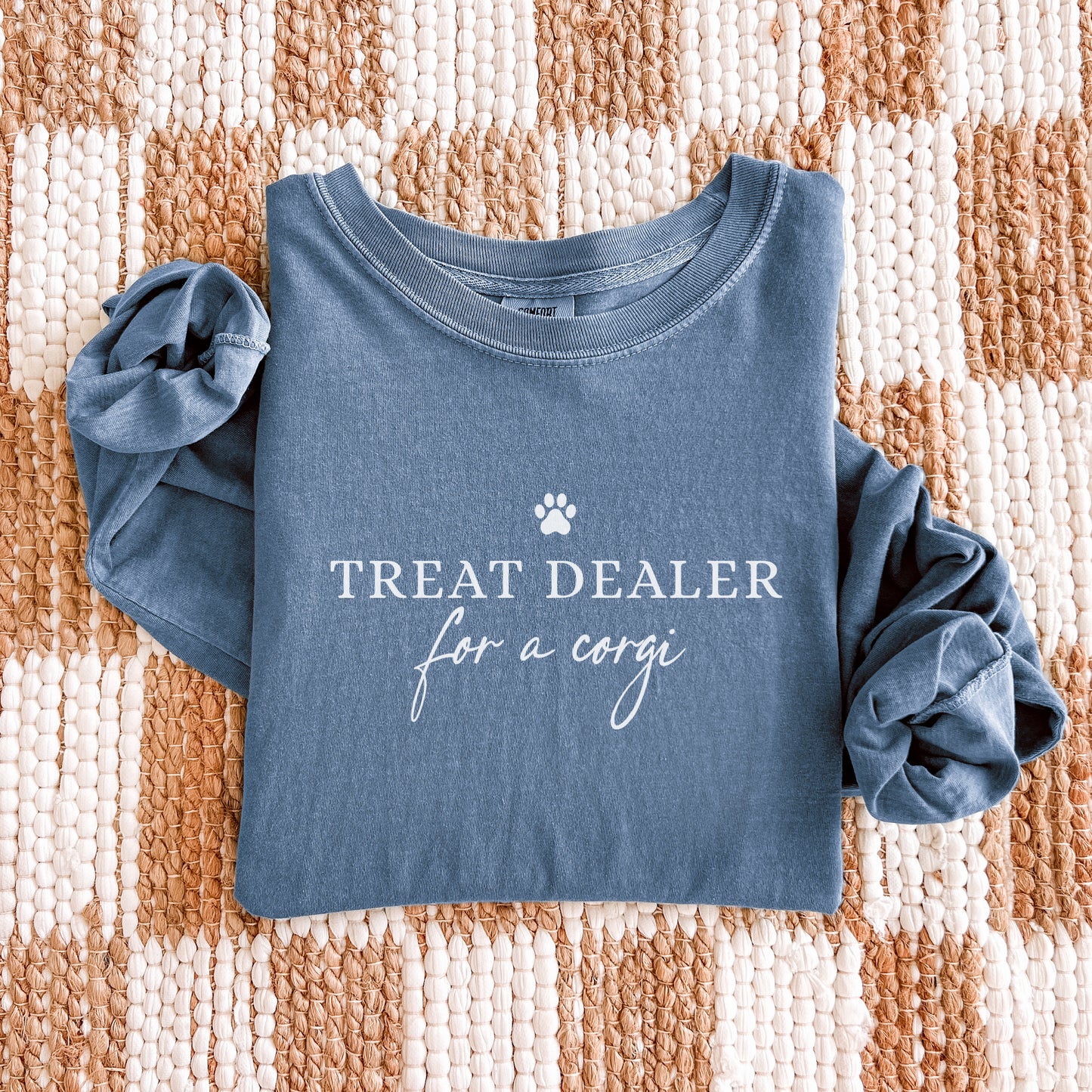 Treat Dealer for a Corgi Long Sleeve Shirt