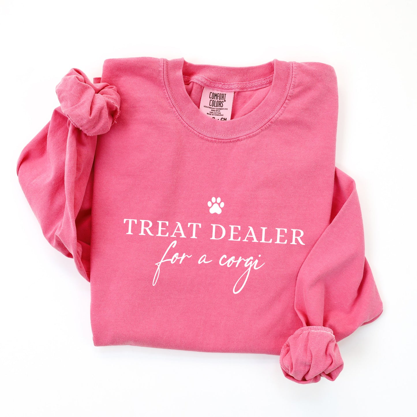 Treat Dealer for a Corgi Long Sleeve Shirt